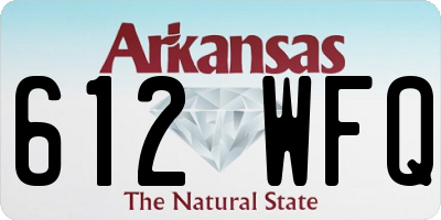 AR license plate 612WFQ