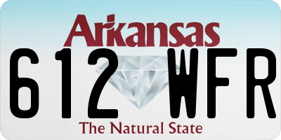 AR license plate 612WFR