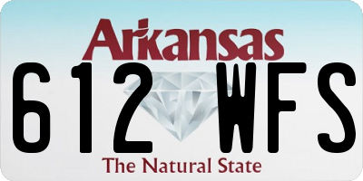 AR license plate 612WFS
