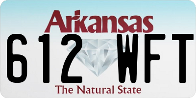AR license plate 612WFT