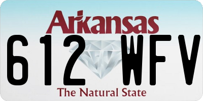 AR license plate 612WFV