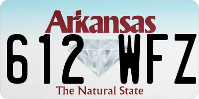 AR license plate 612WFZ
