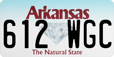 AR license plate 612WGC