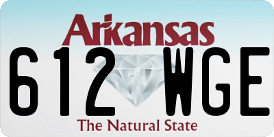 AR license plate 612WGE