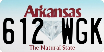 AR license plate 612WGK