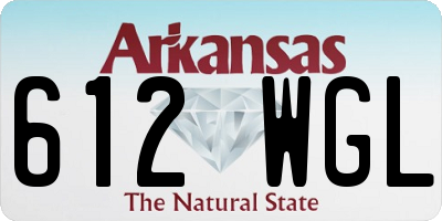AR license plate 612WGL