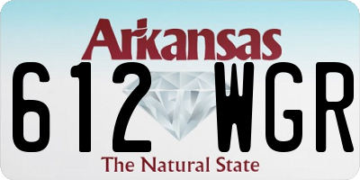 AR license plate 612WGR