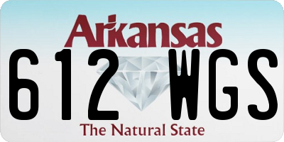 AR license plate 612WGS
