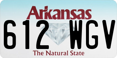 AR license plate 612WGV