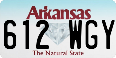 AR license plate 612WGY