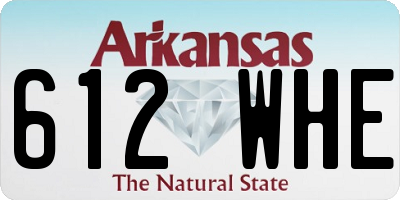 AR license plate 612WHE