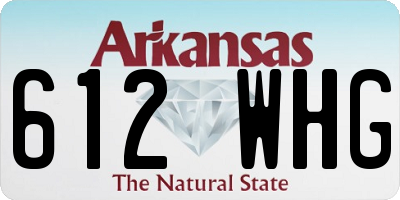 AR license plate 612WHG