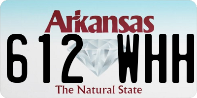 AR license plate 612WHH