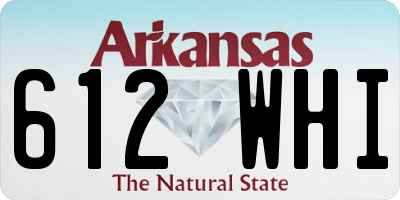 AR license plate 612WHI