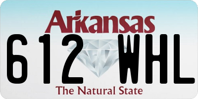 AR license plate 612WHL