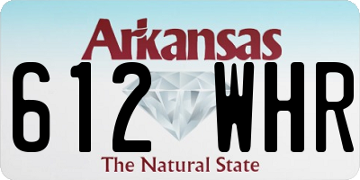 AR license plate 612WHR