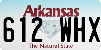 AR license plate 612WHX