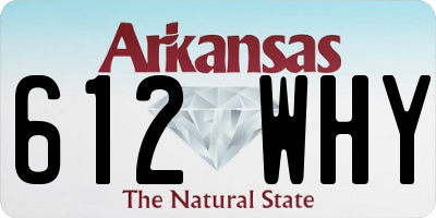 AR license plate 612WHY
