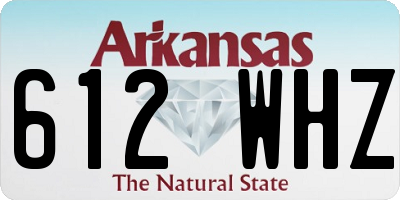 AR license plate 612WHZ