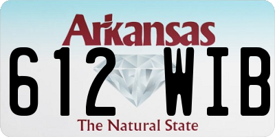 AR license plate 612WIB