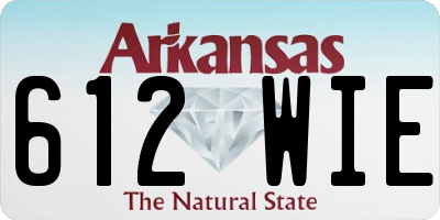 AR license plate 612WIE
