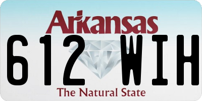 AR license plate 612WIH