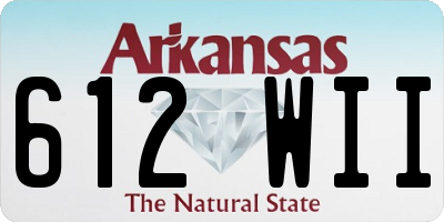 AR license plate 612WII