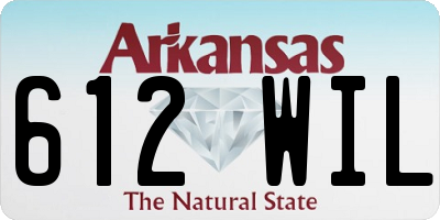 AR license plate 612WIL