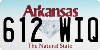 AR license plate 612WIQ