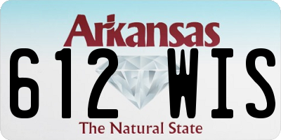 AR license plate 612WIS