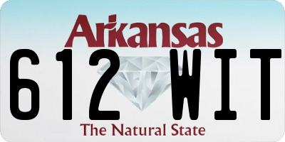 AR license plate 612WIT