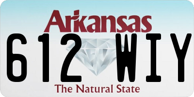 AR license plate 612WIY