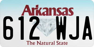 AR license plate 612WJA