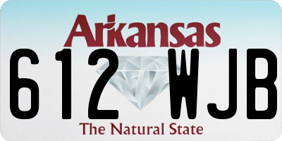 AR license plate 612WJB