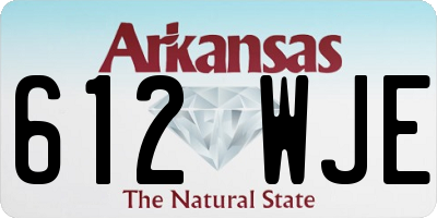 AR license plate 612WJE