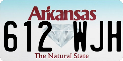 AR license plate 612WJH