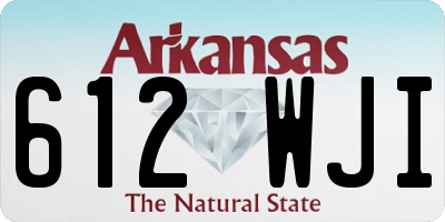 AR license plate 612WJI