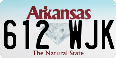 AR license plate 612WJK