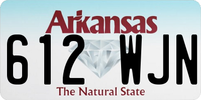 AR license plate 612WJN