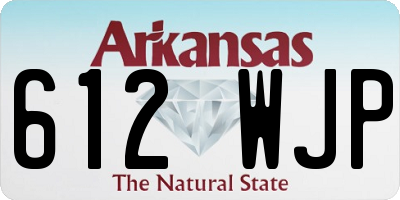 AR license plate 612WJP
