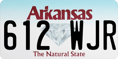 AR license plate 612WJR