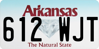 AR license plate 612WJT