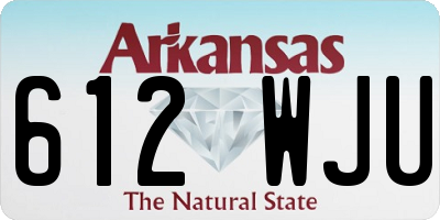 AR license plate 612WJU