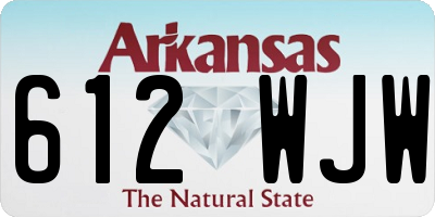 AR license plate 612WJW