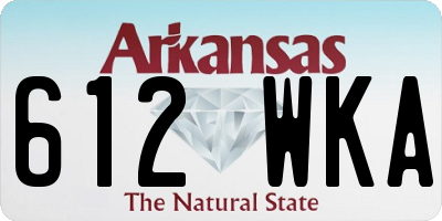 AR license plate 612WKA