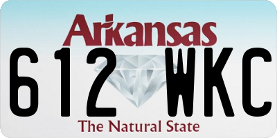 AR license plate 612WKC