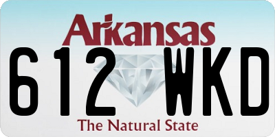 AR license plate 612WKD