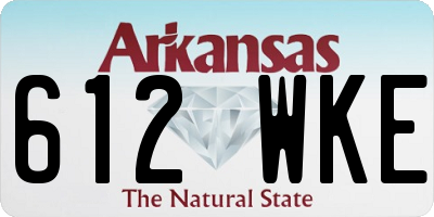 AR license plate 612WKE