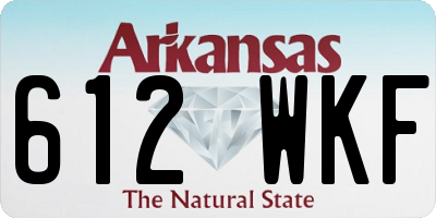 AR license plate 612WKF