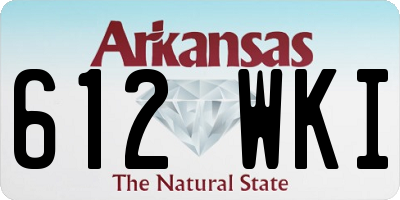 AR license plate 612WKI